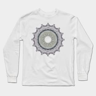 Gray mandala Long Sleeve T-Shirt